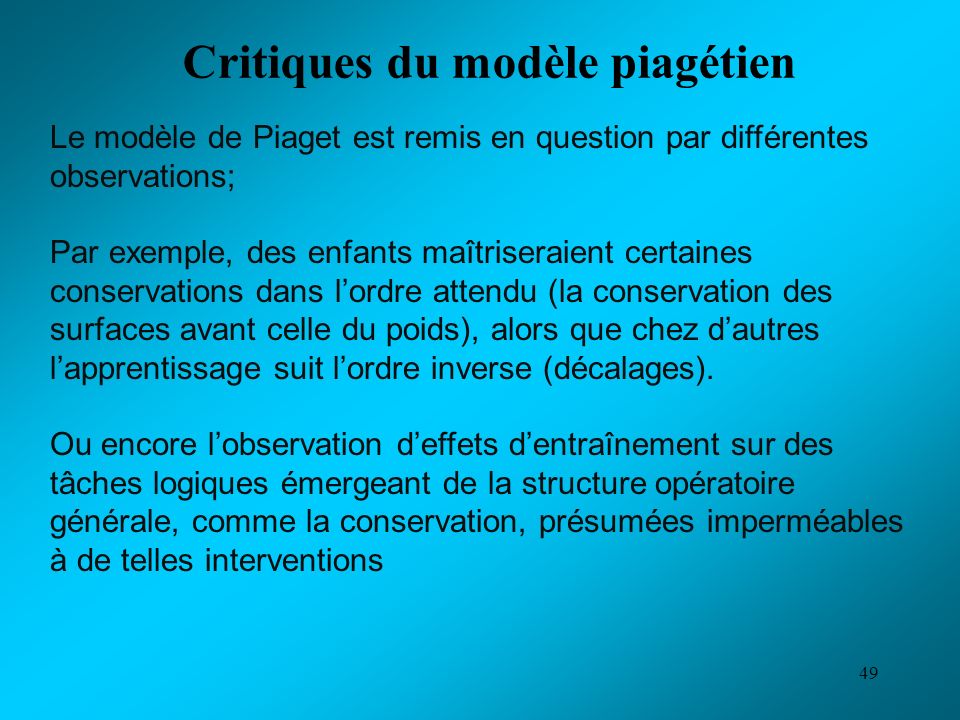 Les mod les du d veloppement et leurs relations avec l